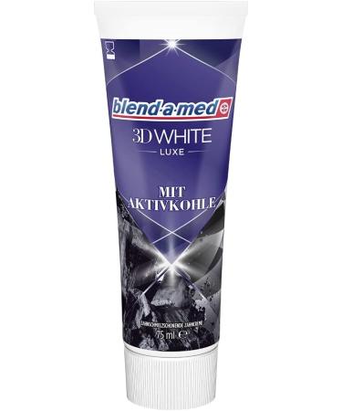 Buy Blend-a-Med 3D White Luxe Activated Charcoal Toothpaste 75ml - Whiten & Brighten Your Smile | International Shipping Available - Buy Online on GoSupps.com