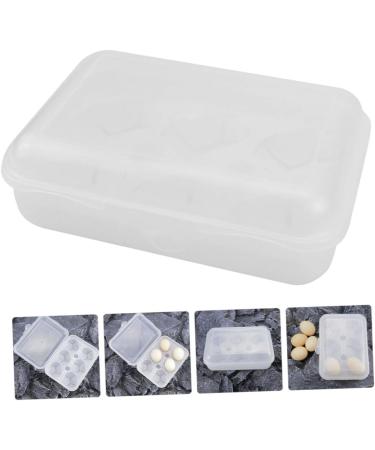 Mikikit Serving Tray Box Pressure-proof Egg Carton Desk Dispenser Egg Storage Case Fridge Egg Tray Household Travel Rack White 24X14CM - Buy Online on GoSupps.com