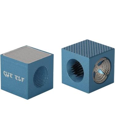 CUEELF 5-in-1 Cube Billiard Pool Cue Tip Repair Tool - Blue | Stick Shaper, Scuffer, Aerator, Burnisher | Pool Cue Accessories - Buy Online on GoSupps.com
