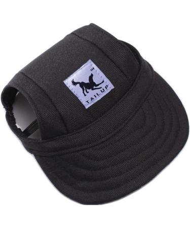 Adjustable Dog Baseball Cap for Summer - Breathable Sun Protection Hat for Puppies & Dogs (S-XL Black) - Buy Online on GoSupps.com