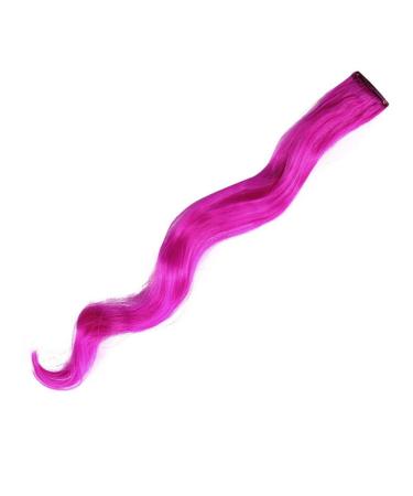 18 Inch Curly Hair Clip One Hair Extension Natural Long Synthetic Wig Female Girl Pink Blue Colorful 18inches Q14