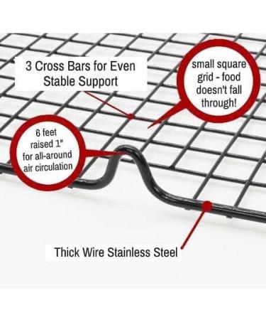 Nonstick Metal Cake Cooling Rack 10x11 - Rust-Proof Baking Tool - Buy Online on GoSupps.com