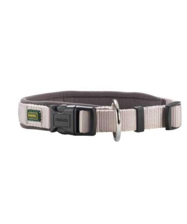 HUNTER NEOPREN VARIO PLUS collar dog collar nylon padded with neoprene 50/2.5 (ML) grey 50/2.5 (ML) grey