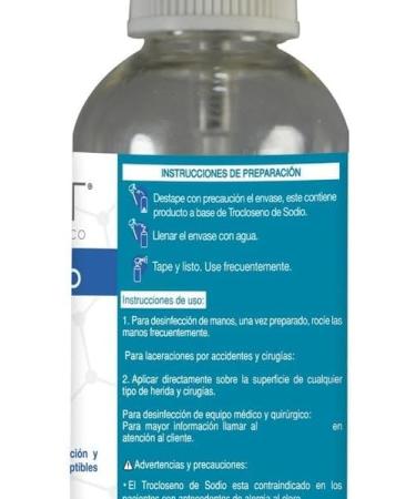 Ksept 750 ppm Broad Spectrum Antiseptic Sodium Troclosene NaDCC Bottle 125 ml. Spray - Buy Online on GoSupps.com