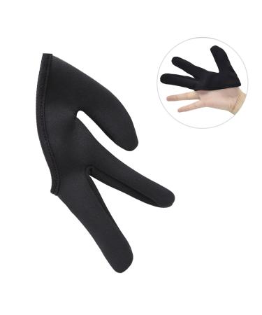 minkissy 1pc Hairdressing Three Finger Cover Hairdressing Finger Glove Hair Straightener Glove Tool Curling Wand Billiard Straightener Gloves Hair Dye Gloves Hairdressing Finger Cover Hand Black 11x10cm - Buy Online on GoSupps.com
