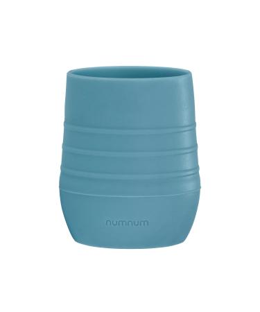 numnum Silicone Baby Cup for Infant  4+ months  & Toddler - 2oz Non-Slip & Easy To Grip Training Cups - Perfect for Little Tiny Hands of Babies To Develop Drinking & Self Feeding Skills Blue 1 cup