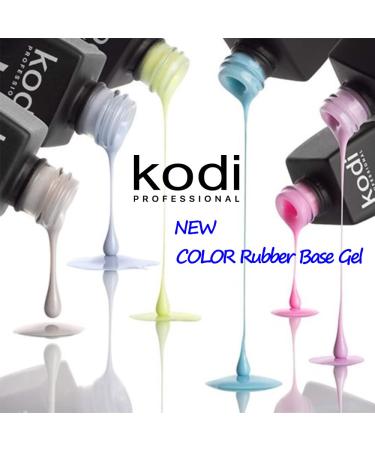 Kodi Professional Neon/Milky/Gray Illuminating Rubber Base Gel 7ml - Gel LED/UV Nail Coat - Original Soak Off (Milky Base Color 8ml) - Buy Online on GoSupps.com