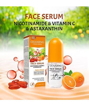 Niacinamide Serum for Face Niacinamide Facial Moisturizing Essence Vitamin C Serum Astaxanthin Serum Anti Aging & Wrinkle Face Serum Evens Skin Reduce Dark Spots Pore Serum for Oil Control - Buy Online on GoSupps.com
