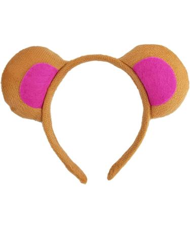 Bottone Cartoon Animal Headbands Stage Monkey Ears Hair Hoop Ears Makeup Hairband Cartoon Headwear Party Accessory Coffee monkey white - Buy Online on GoSupps.com