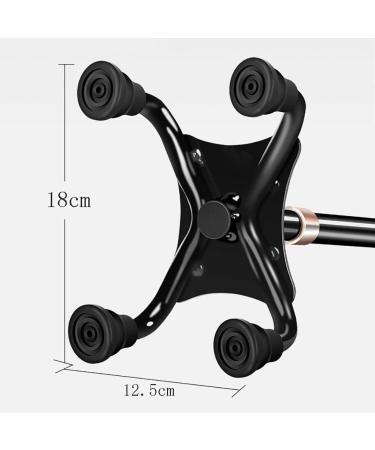 Cane Elderly Crutches Aluminum Alloy Walking Stick 10-Speed Expansion with Light One Foot Four feet Big Four Foot Base Interchange 74-97.3 cm Long Elderly Supplies Interesting - Buy Online on GoSupps.com