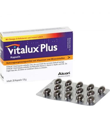 VITALUX Plus 10 mg Lutein Capsules 28 pieces