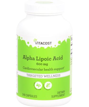 Vitacost Alpha Lipoic Acid -- 600 mg - 240 Capsules