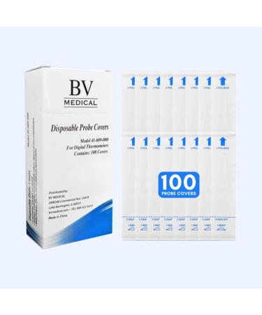 BV Medical Digital Thermometer with Rigid Tip - 10sec Readings | Includes 100 Probe Covers - Buy Online on GoSupps.com
