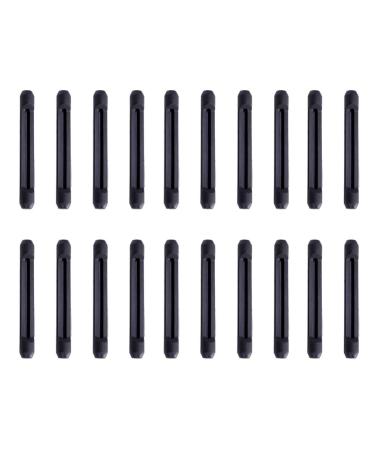 Lurrose hearing protection plug 10 pairs of silicone-glasses brackets glasses-ear-sleeve-sleeved hangers for reading glasses shoulder pads black