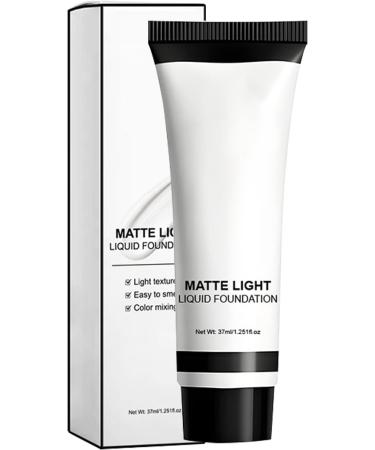 White Clown Makeup - Liquid Foundation | 37ml Long Lasting Stain Resistant Matte Finish for Adult Children Party Christmas Halloween Cosplay Scene - Buy Online on GoSupps.com