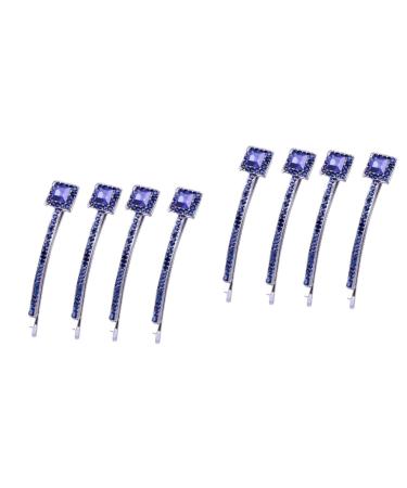 Beaupretty 4 Pairs Crystal Bobby Pins Hair Accessories for Women Girls Hairpin Bridal Side Hairpin Pearl Headpiece Hair Clips for Girls Elegant Hairpin Wedding Hairpin Antique Diamond Miss