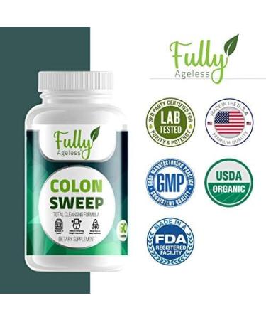 Ageless Colon Sweep Cleanser & Detox for Weight Loss - Probiotic Support | Constipation Relief | 60 Capsules - Buy Online on GoSupps.com