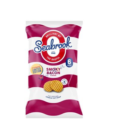 Chips Crisps Bags Collections - Deliciously light & Crispy Chips Bags (2 Packs Smoky Bacon Crisps Limited Edition (6 x 25g))