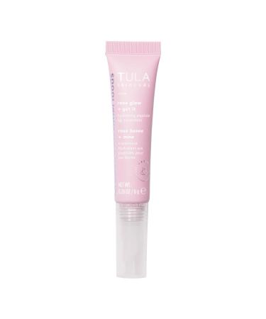 TULA Skin Care Rose Glow + Get It Lip Balm - Hydrating Peptide Lip Treatment with Hyaluronic Acid & Vitamin E 0.28 oz.