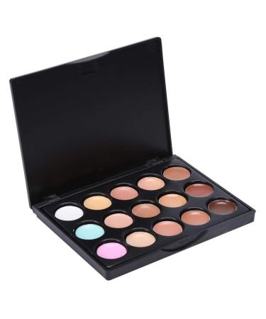 15 Colors Professional Concealer Palette for Face & Eyes - Contouring, Covering Circles & Highlighting Makeup Tool - Perfect Girls Gift - Buy Online on GoSupps.com