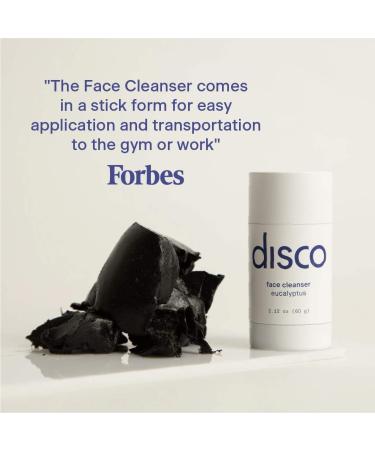 Disco Charcoal Face Cleanser Stick for Men All-Natural Paraben-Free Solid Wash Cooling Eucalyptus Aroma Hydrating Portable 2.12oz Stick Removes Dirt Build-Up Ideal Gym Travel & Sensitive Skin - Buy Online on GoSupps.com