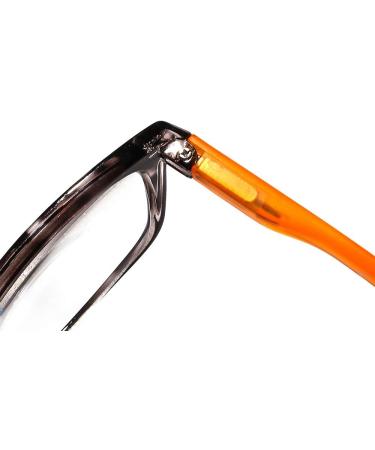 Suertree 3 Pack Spring Hinge Reading Glasses - 3.5x Diopter Visual Aid for Men & Women - Black Yellow Red Optics - Buy Online on GoSupps.com