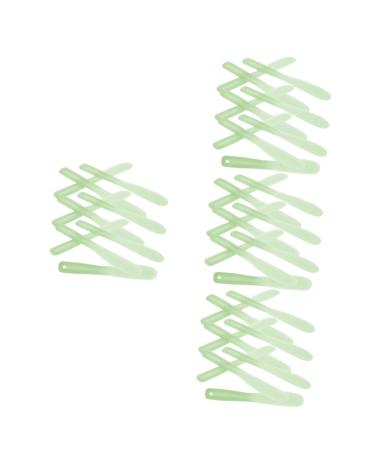 NOLITOY 40 Pcs Tool Stick Spatula Scoops Spatula for Makeup Cosmetic Mixer Tool Pp re-usable 20.5x3x0.6cmx4pcs Greenx4pcs