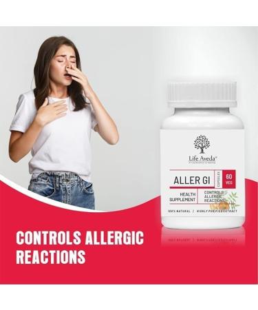 Buy Aller Gi - GMP Certified Ayurvedic Medicine for Allergy Relief | 60 Capsules for Runny Nose & Watery Eyes - Fast International Shipping - Buy Online on GoSupps.com