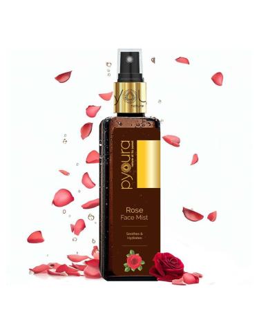 PYO URA 100% Organic Rose Water Face Mist 100ml - Natural Toner for Glowing Hydrated Skin and Open Pore Tightening Unisex Toner Spray for Face for Women & Men