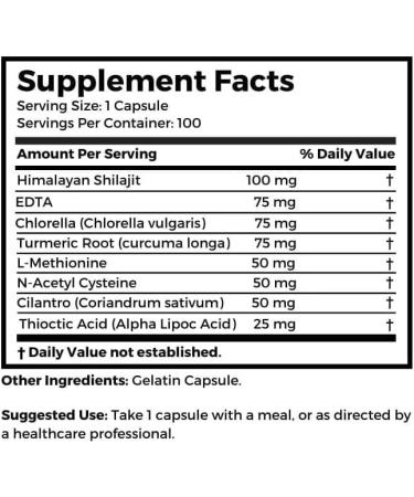 Dr Clark Store Heavy Metal Gone, 500 mg 100 Capsules - Buy Online on GoSupps.com