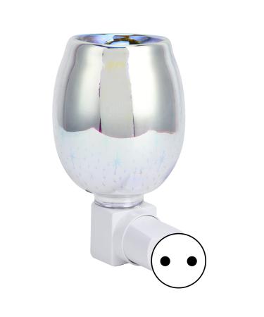 Electrical wax warmer with classic glass masination material fragrance-free wax molar for hotel fragrance candlestick (EU plug 220 V)