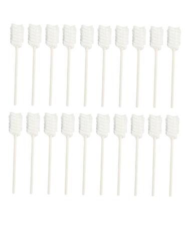 Soesfoufu 30th baby tongue brush tongue scrap for newborn mouth cleaning sponge toothbrush cleaning brush oral cleaning rod for babies disposable tongue brush gauze detergent