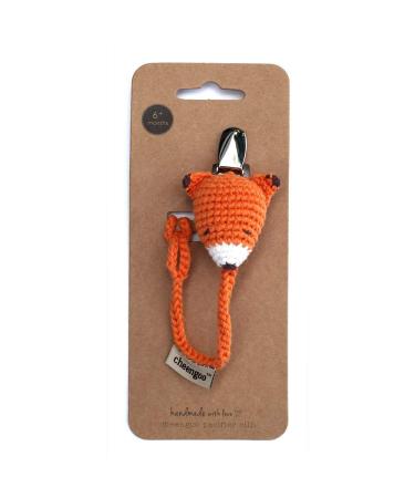 Cheengoo Hand Crocheted Pacifier Clip - Fox