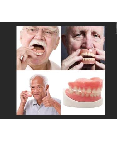 DIY Denture Fake Teeth Set - Top and Bottom Temporary Teeth for Instantly Improving Your Smile - Buy Online on GoSupps.com