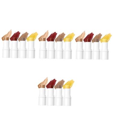 Healeved 4 Sets Contour Stick Cream Facial Kit Counter Stick Blush Neopentyl Di(ethylhexanoate) Ester 1 g (Pack of 1) As Shownx4pcs