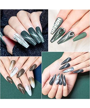 3D Cat-Eye Gel Nail Polish Set - 12 Colors UV Gel Soak-Off Magnetic Nail Art Kit Home Starter Set - 10ml - Buy Online on GoSupps.com