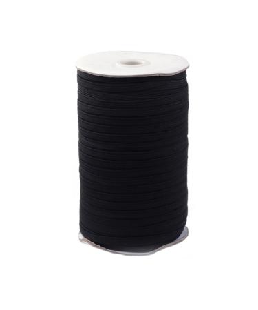 Gatuida Black Elastic Belt 1 Roll Earrings Elastic Rope Accessories Ear Hooks Braided Rope Flat Elastic 9100x1cm