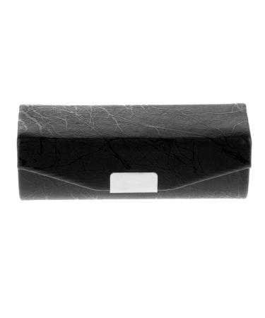 Milageto PU Leather Lipstick Case Holder with Mirror & Magnetic Closure - Stylish Black Cosmetic Organizer for Travel - Buy Online on GoSupps.com