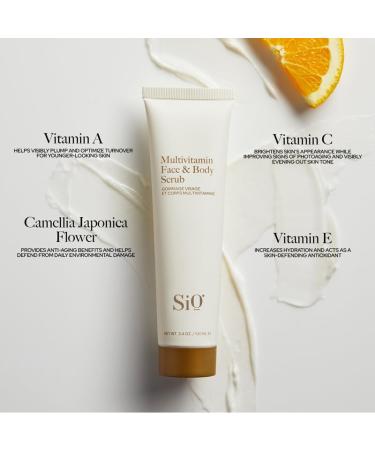 SiO Cryo Multivitamin Face & Body Scrub | Antioxidant-Rich Exfoliator for Radiant Skin - International Shipping Available - Buy Online on GoSupps.com