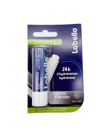 Labello Labello Lipcare/Pack of 6 active lip balms for men SPF 15 - 4.8 g