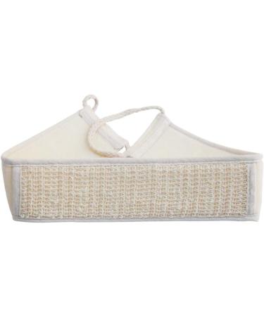 2x Exfoliating Back Scrubber for Shower - Double-Sided Cotton & Linen Body Bath Sponge | International Shipping - Buy Online on GoSupps.com