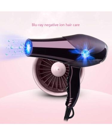 2000W Powerful Quick Drying Salon Professional Hair Dryer Compact Anti-frizz Ionic Hairdryer with 2 Styling Nozzle and Diffuser 3 Heat 2 Speed Settings Blow Hair for Home and Salon Black Small - Buy Online on GoSupps.com