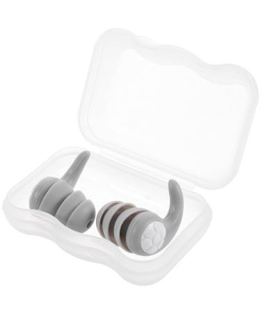 KALLORY 1 Pair earplugs Earbuds Ear Buds Pool Ear Plugs Sound Blocking Ear Plugs Concert Ear Protection Ear Plugs for Noise Reduction Music Ear Plugs for Concerts Adult Man Grey