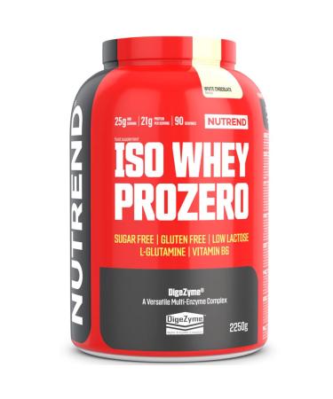 NUTREND NUTREND Iso Whey ProZero 2250g Premium quality whey protein isolate with no added sugar (white chocolate)