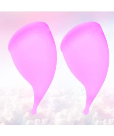 Exceart Menstrual Cup Set - 2 Silicone Period Cups in Pink & Purple | Leak-Proof Durable Monthly Collectors for Women - Buy Online on GoSupps.com