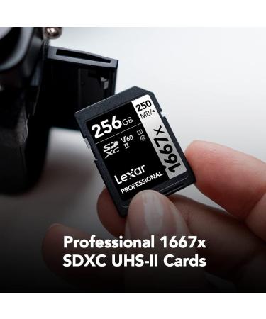 Lexar Professional 1667x 128GB SDXC UHS-II Card - Up To 250MB/s Read Speed - Ideal for Photographers, Videographers, Enthusiasts - Buy Online on GoSupps.com
