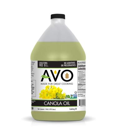 AVO NON-GMO Certified Expeller Pressed Canola Oil - 1 Gallon - Buy Online on GoSupps.com