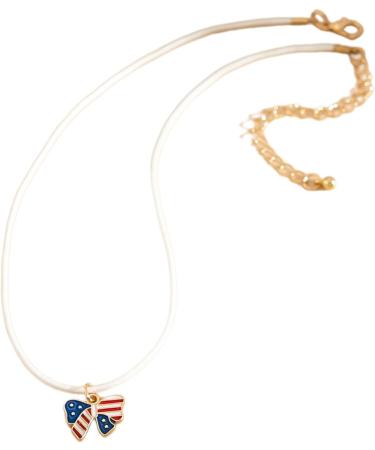 SOUTHJIELING Colorful Flag Pendant Necklace - Trendy Clavicle Chain Accessory for Fashionistas - Buy Online on GoSupps.com