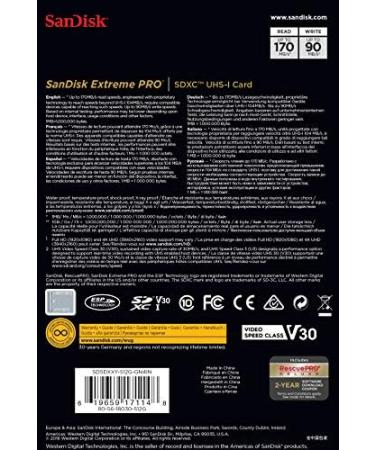 SanDisk 512GB Extreme PRO SDXC UHS-I Card - C10 U3 V30 - 4K UHD SD Card - Buy Online on GoSupps.com
