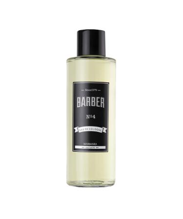 Marmara Barber Cologne - Best Choice of Modern Barbers and Traditional Shaving Fans Glass Bottle (500 ml No4) 16.9 Fl Oz (Pack of 1) No4